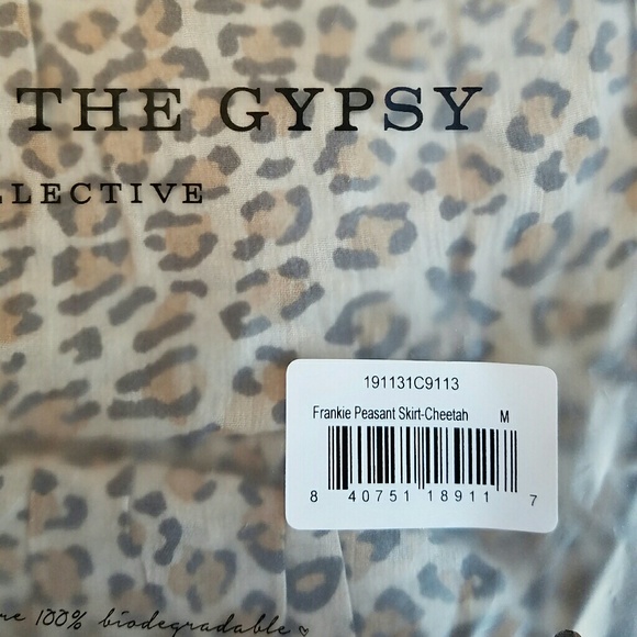 New spell designs Frankie peasant skirt cheetah M - Picture 8 of 8